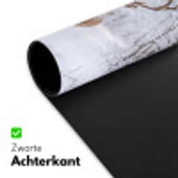Hert - Winter - Bos - Natuur - Wit Muismat XXL klein -sfeer2