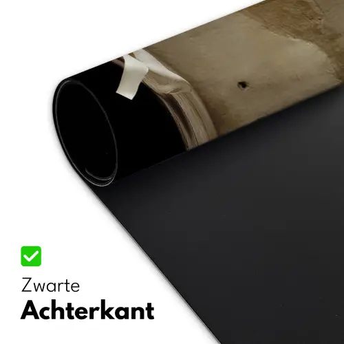 Strik - Beige - Witte - Wijn Muismat XXL klein -sfeer2