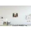 Winter - Bos - Rendier - Donker textielposter latten blank klein -kinderkamer