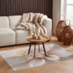 Bloem - Dahlia - Wit Vloerkleed Rechthoek klein -atmosphere_sfeer2_global