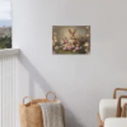 Haas - Stilleven - Bloemen tuinposter los doek klein -sfeer8