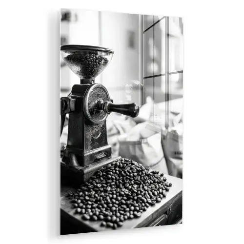 Koffiemolen - Gemalen - Vintage plexiglas 5mm klein -zzzproduct_nieuw