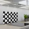 Monstera - Silhouetten - Tropisch - Wit keuken achterwand spatscherm klein 900 -3d_schuin
