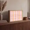Pastel - uitpatroon - Geometrisch Light Box met batterij (Wandlamp) middel 907 -sfeer2