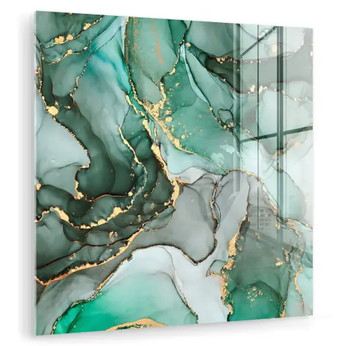 Goud - Marmer - Groen - Luxe - Marmerlook - Grijs plexiglas 5mm klein -zzzproduct_nieuw