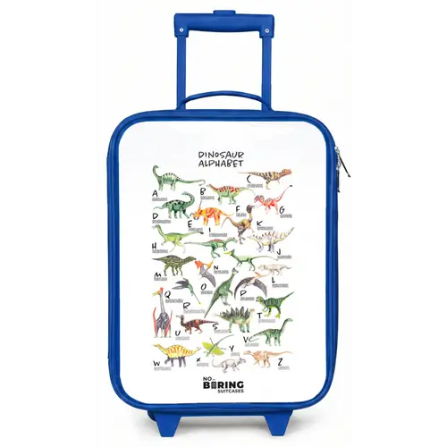 Alfabet van dino's Kinderkoffer - Blauw klein -zz3dotto