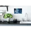 Golven - Blauw - Schuim Muursticker klein -keuken