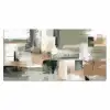 Penseelstreken - Abstract - Aardetinten Muismat XXL klein -3d_leeg