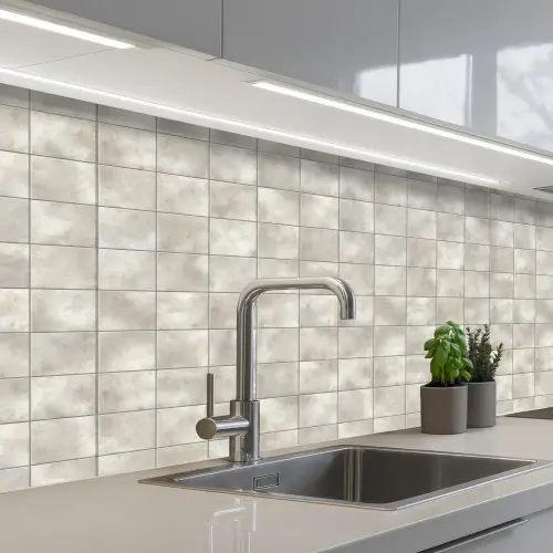 Tegels - Natuurlijk - Grijs keuken achterwand 2 middel 871 -3d_schuin