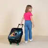 Neon - Net - Voetbal - Kleurrijk Kinderkoffer - Zwart klein -sfeer1