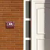 Bordeaux zebra - Klassiek Naambord Rechthoek middel -sfeer3-rechthoek-S