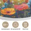 Bloemen - Natuur - Botanisch - Kunst Akoestische PET Vilt - Rond klein -closeup_NL