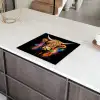 Schotse Hooglander - Graffiti - Kleurrijk - Bloem - Dieren Inductie beschermer vinyl 3mm middel -sfeer8