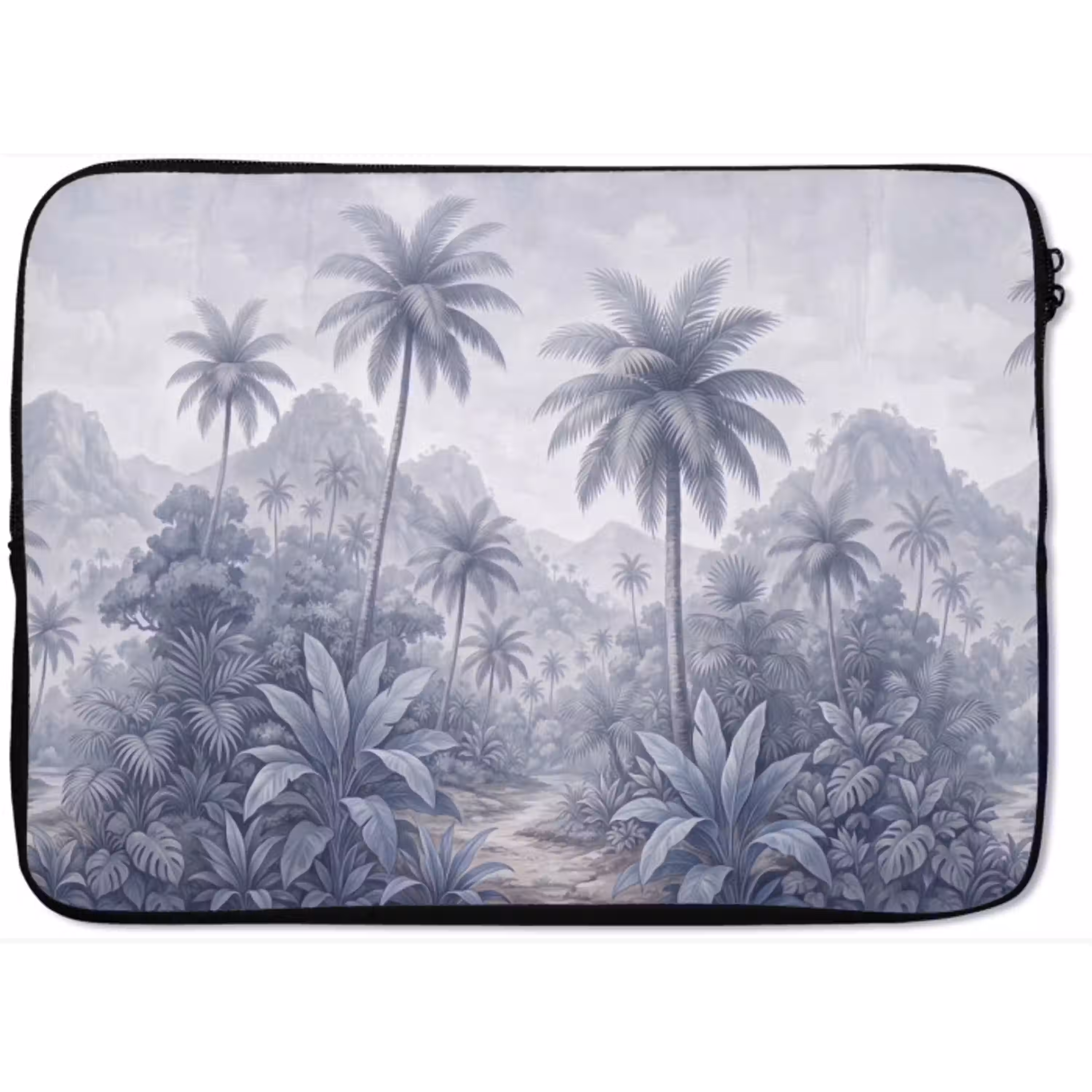 Natuur - Boom - Tropisch - Landschap - Blauw laptophoes neopreen klein -zkaufland3dotto