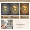 Eenden - Vijver - Bloemen Light Box met kabel (Tafellamp) klein -USP_lichtkleurNL