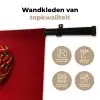 Pepers - Rood - Hart Wandkleed katoen klein -sfeer2