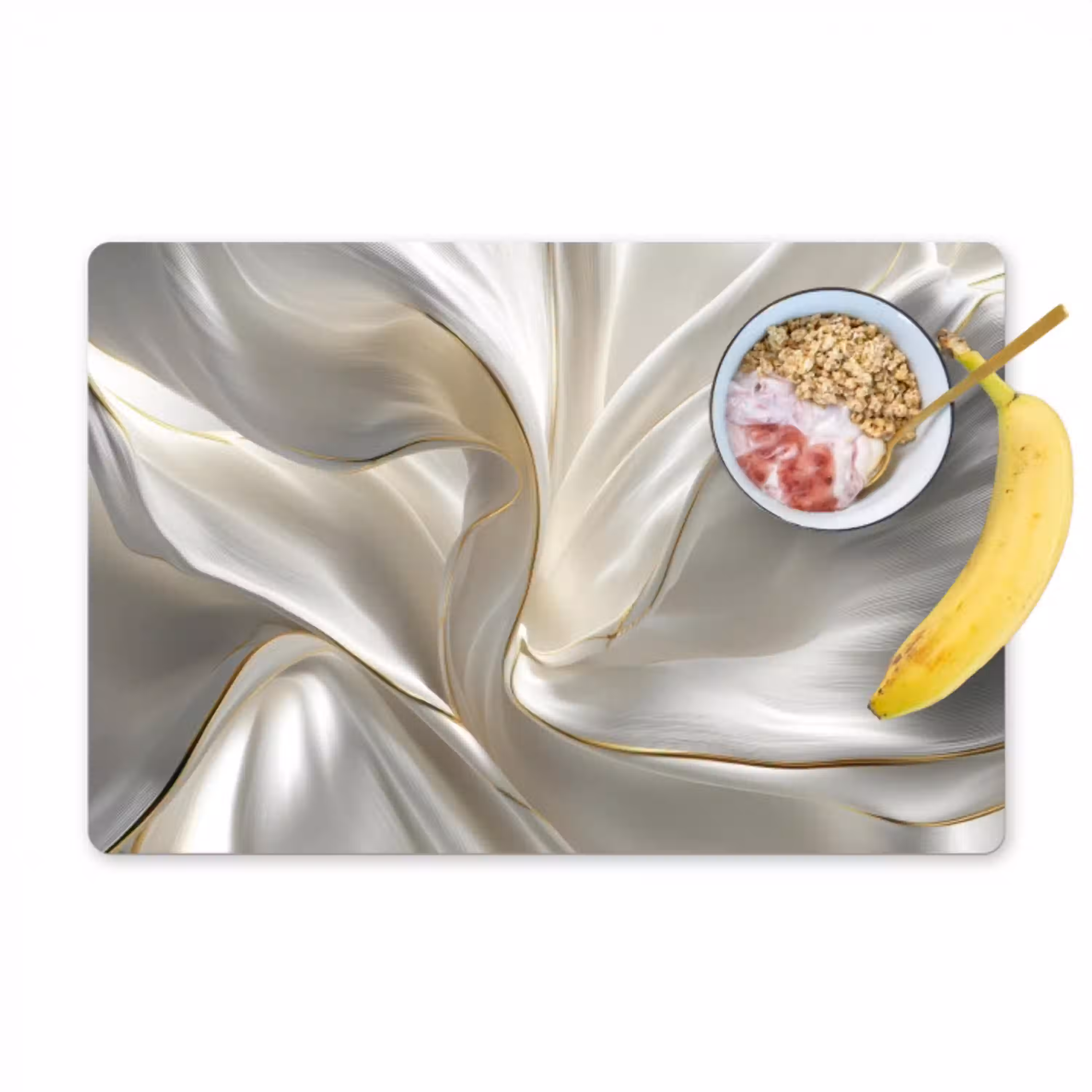 Stof - Plooien - Goud Placemat vinyl groot -zzzproduct_Kitchenyeah-website