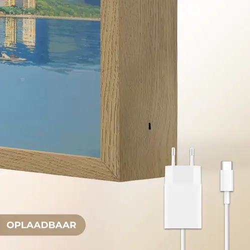 Berg - Skyline - Strand - Water Light Box met batterij (Wandlamp) middel -USP_websiteoplaadbaarNL