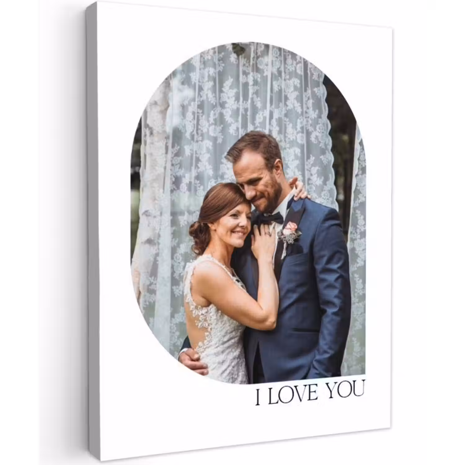 Gepersonaliseerd canvas schilderij - I Love You - Beeld