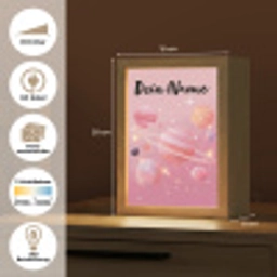 Planeten - Roze - Sterren Light Box met kabel (Kinderlampje) klein -USP_websiteoverzichtDE