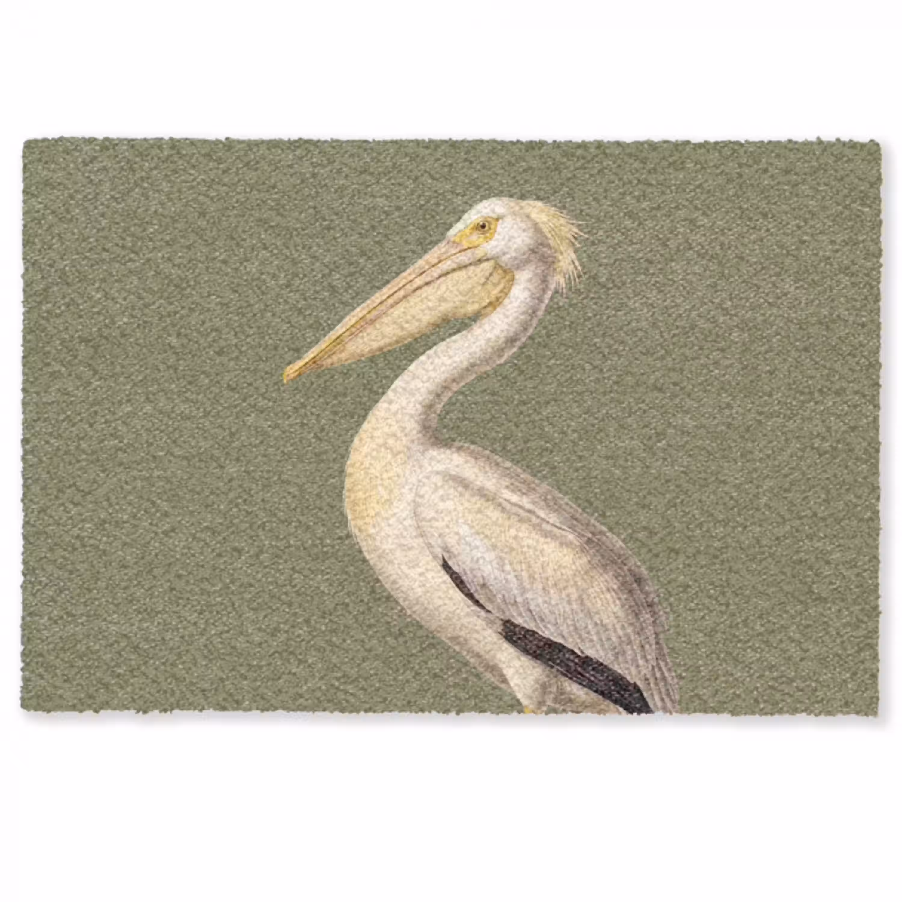 Pelikaan - Wit - Vogel - Klassiek - Natuur Deurmat klein -zkaufland3d