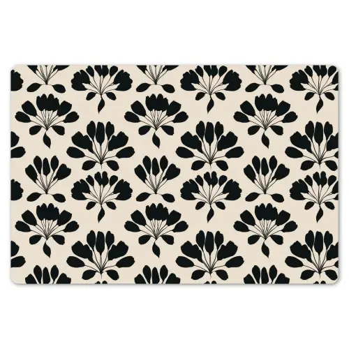 Abstract - Patroon - Zwart Placemat vinyl groot 368 -zzsfeer1_Kitchenyeah-website