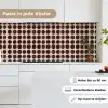 Stippen - Patroon - Bruin keuken achterwand 2 middel 871 -sfeer4_DE
