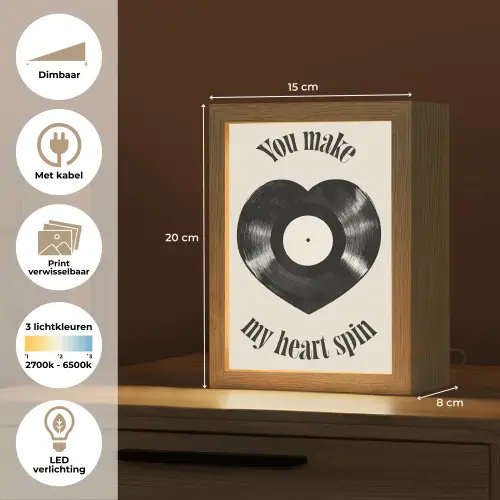 Love - Muziek - Quote Light Box met kabel (Wandlamp) klein -USP_websiteoverzichtNL