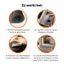Structuur - Beton - Steen - Patronen Inductie beschermer vinyl 3mm klein 276 -zzzzzzz-td-werking