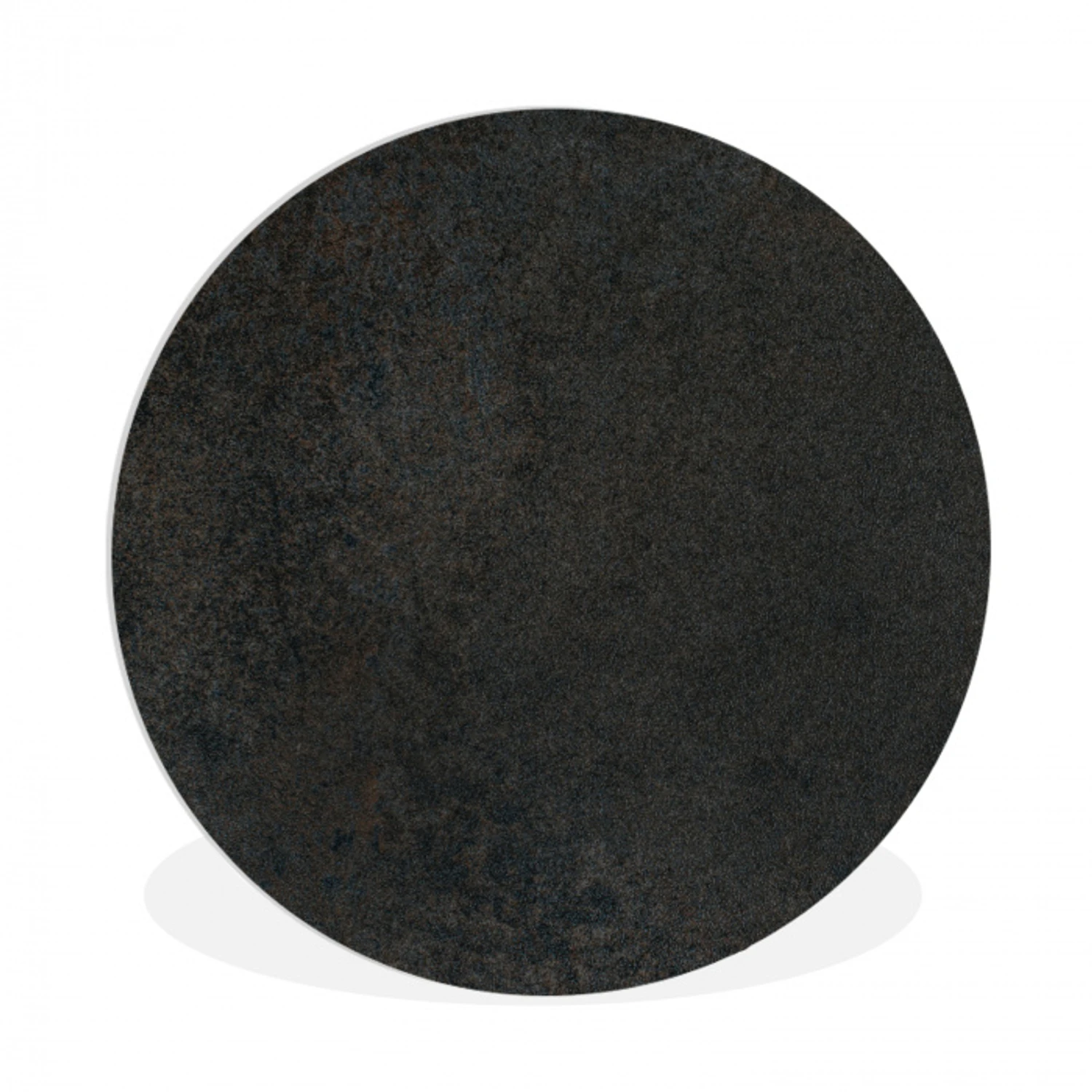 Industrieel - Beton - Grijs Wandcirkel kunststof plaat 5mm dik klein -3d