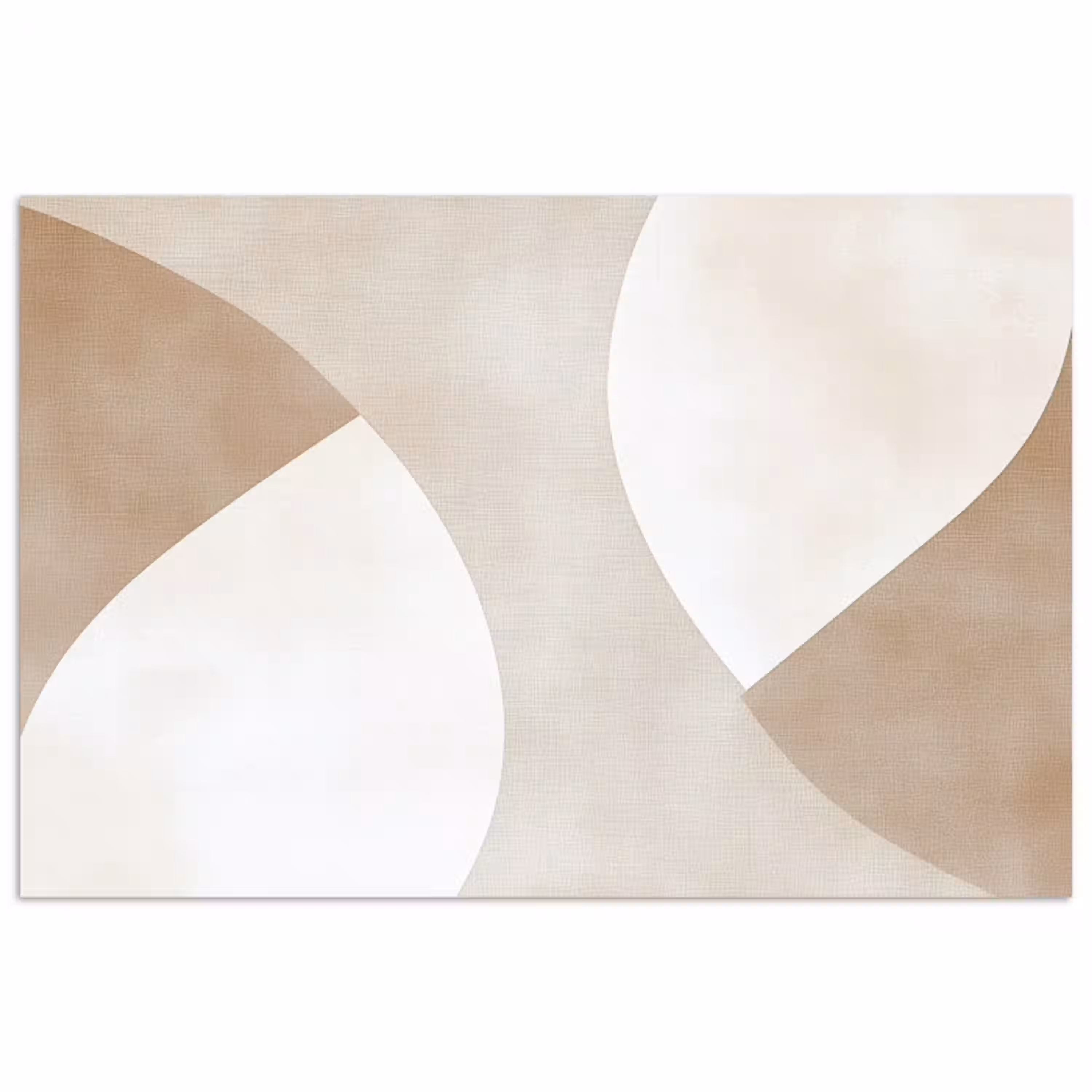 Bruin - Japandi - Abstract poster papier klein -3d