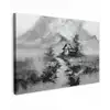 Hut - Grijs - Bergen - Mistig canvas 2cm klein -z3d