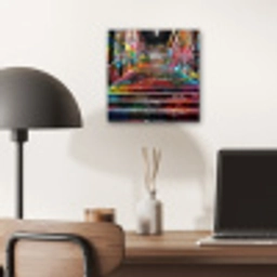 Trap - Graffiti - Kleuren - Kunst aluminium wit klein -sfeer5