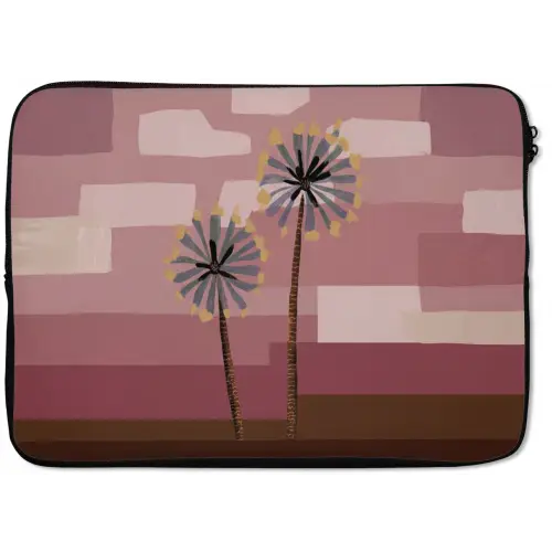 Illustratie - Bloemen - Vlakken - Abstract laptophoes neopreen klein -zkaufland3dotto