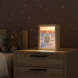 Ijsbeer - Sneeuw - Zonsopgang Light Box met kabel klein -sfeer1_kind