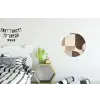Geometrisch - Geweven structuur - Modern Wandcirkel aluminium klein -kinderkamer