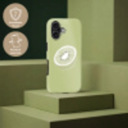 Kiwi - Lijntekening - Minimalistisch - Groen Toughcase MagSafe Apple iPhone 17 klein -USP_PrintM_DE