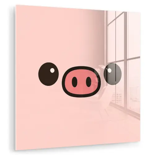 Varken - Roze - Minimalistisch plexiglas 5mm klein -zzzproduct_nieuw