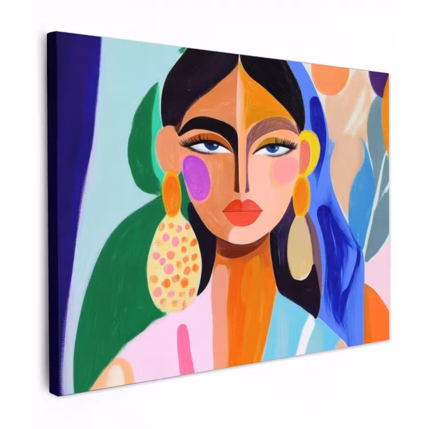 Canvas schilderij - Portret - Vrouw - Modern