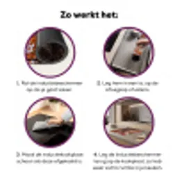Boom - Bladerdak - Herfst - Oranje - Sfeervol Inductie beschermer vinyl 3mm middel -zzzzzzz-cc-werking