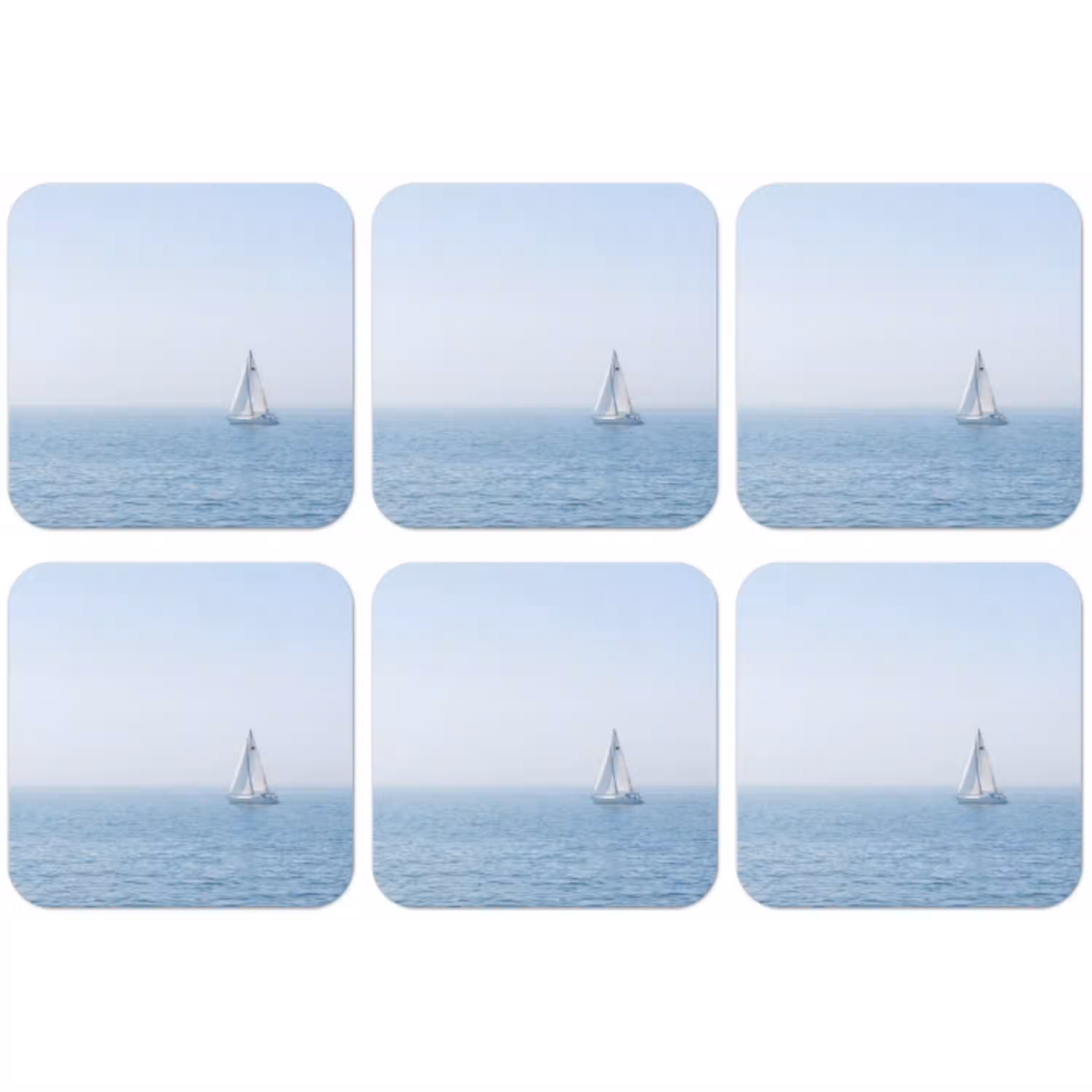 Horizon - Zeilboot - Zee onderzetter kurk middel -zkaufland3dotto