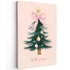 Christmas Season - Kerst - Kerstboom - Roze Tuinposter op houten frame 2 cm dik klein -3d