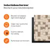 Blok - Patroon - Bruin Inductie beschermer vinyl 3mm klein 276 -zzzzzzz-td-ups