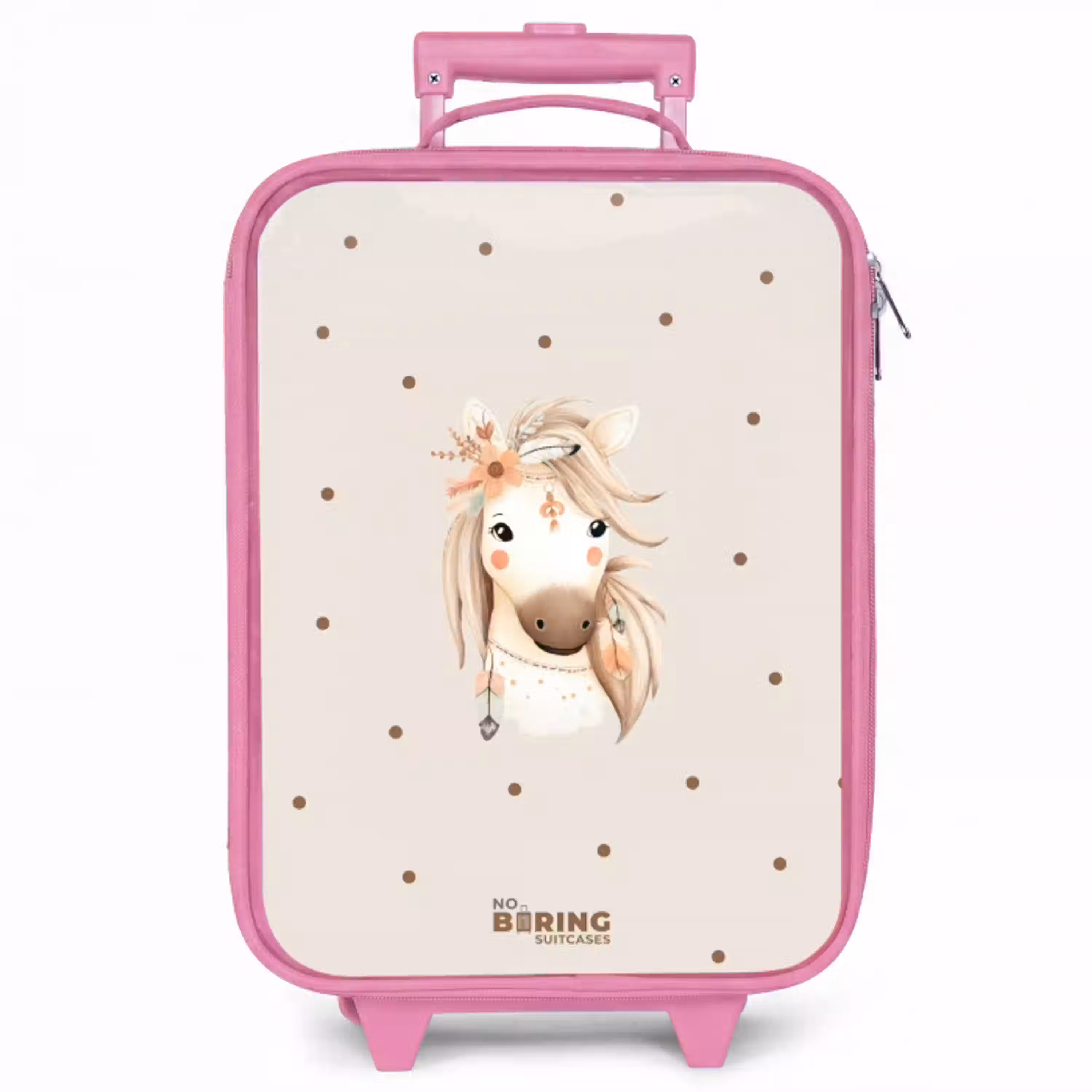 Bohemian paard in pastel kleuren Kinderkoffer - Roze klein -zzz_website3d