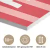 Amor - Strepen - Rood - Roze PET vilt klein -closeup_NL