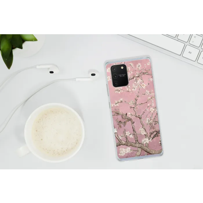 Amandelbloesem - Kunst - Van Gogh - Roze Telefoonhoesje Samsung Galaxy S10 Lite klein -oordopS10Lite
