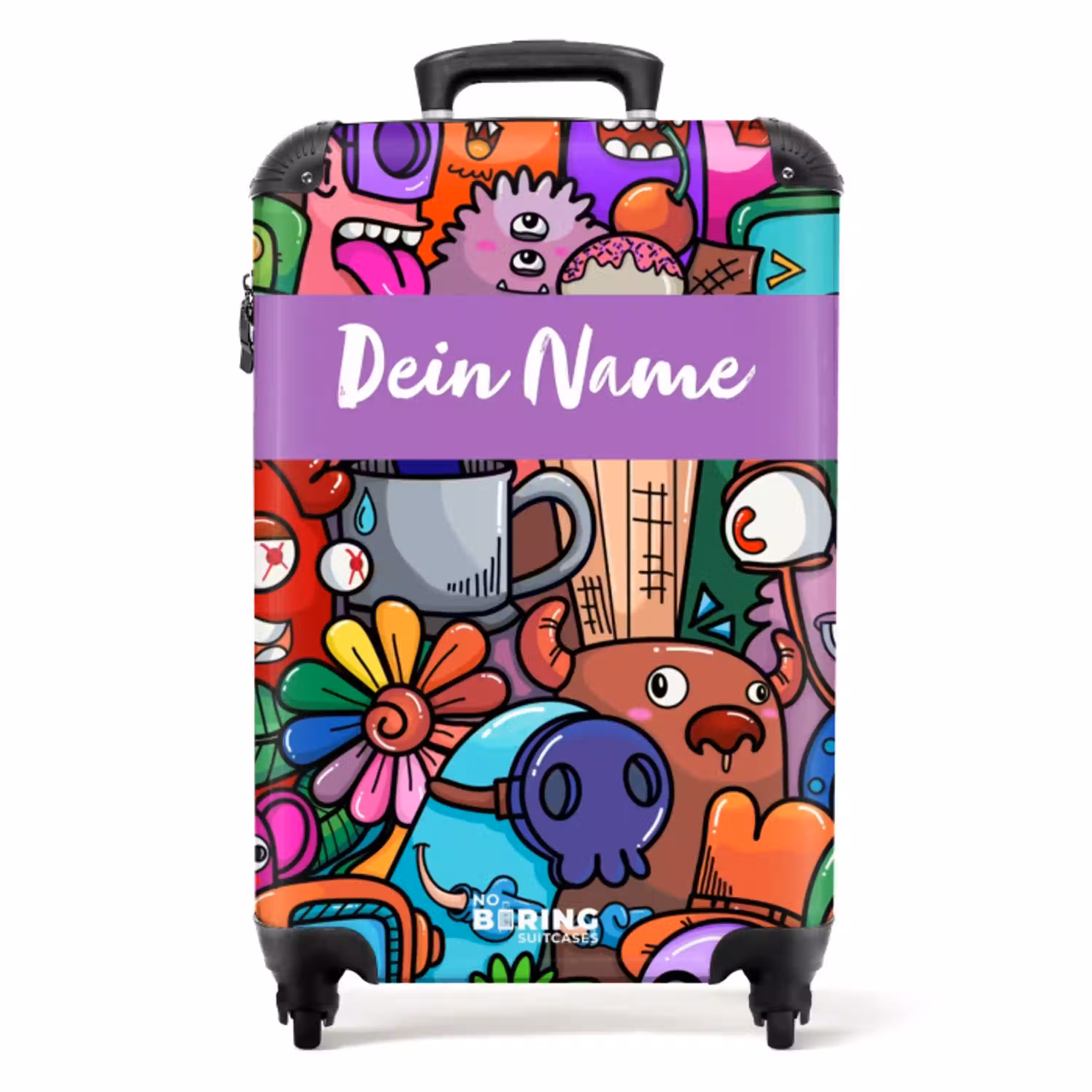 Monstervrienden Festijn NBS - Handbagage koffer - Kinderen Unisex middel -productfoto_recht