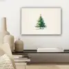 Kerstboom - Illustratie - Ster - Sneeuw canvas 2cm klein -sfeer6