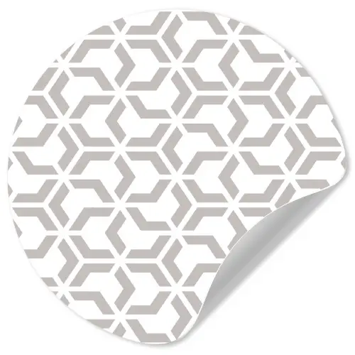 Grafisch - Patroon - Modern Wandcirkel behangsticker klein 186 -3d