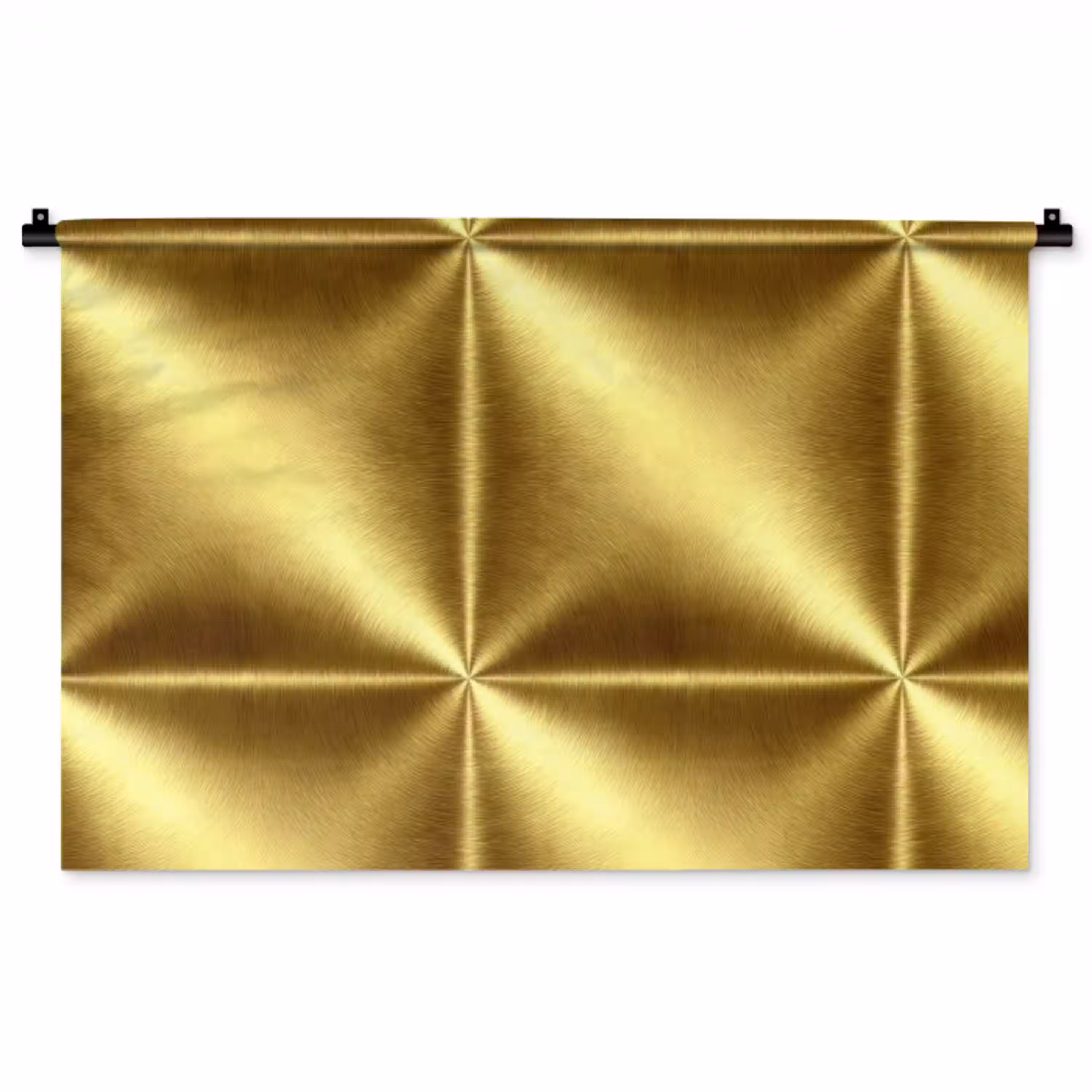 Textuur - Geborsteld Goud - Industrieel - Metallic Wandkleed katoen middel 269 -zz3d